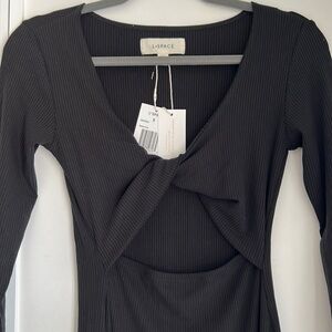 L*Space black Midi dress